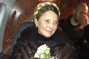 Юлия Тимошенко сразу после освобождения
