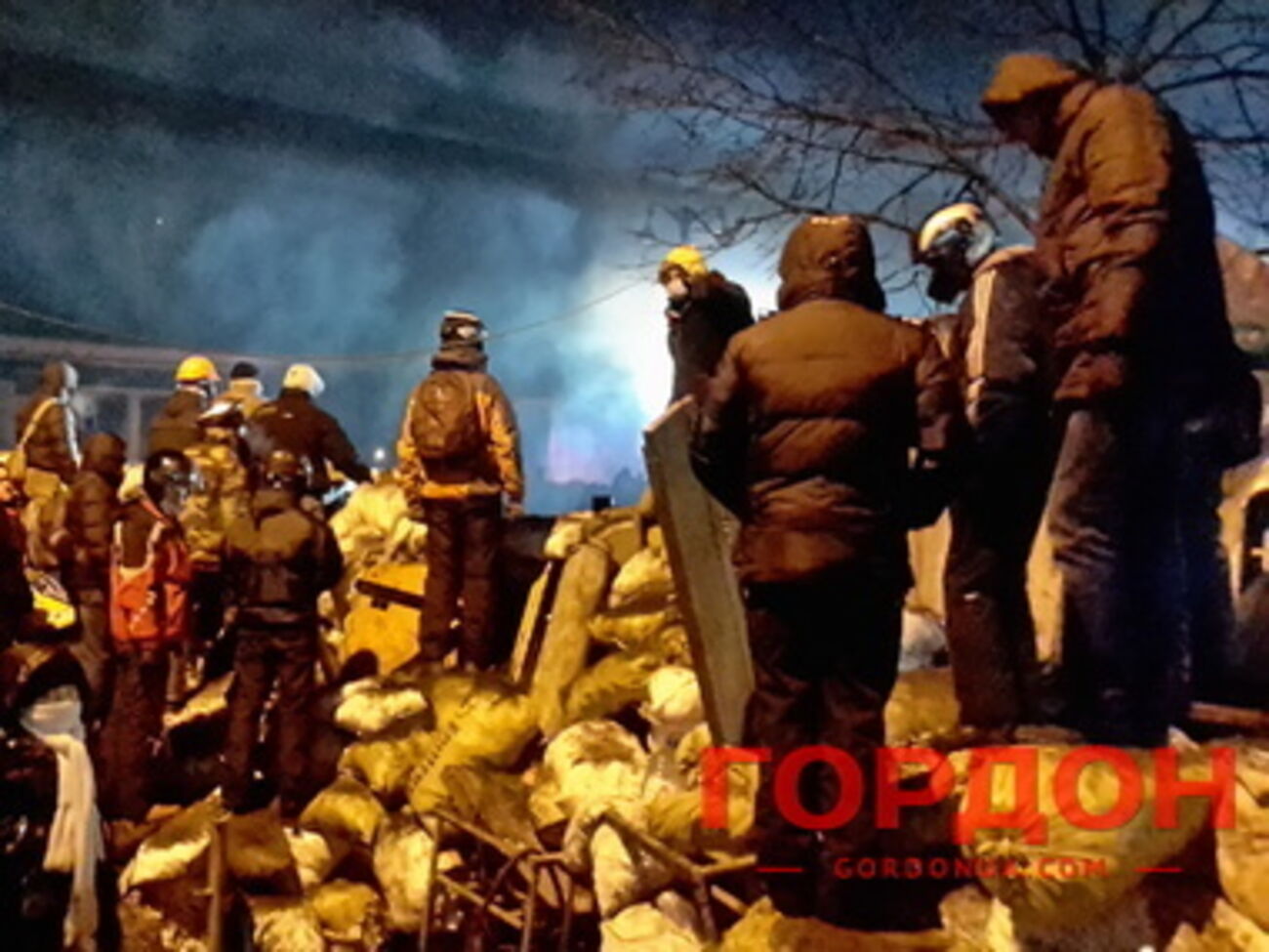 Участники протестов на Грушевского