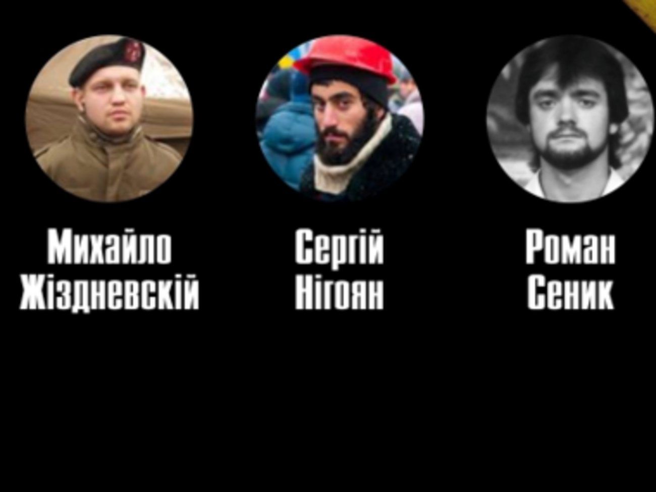Убитые Нигоян, Жизневский и Сеник