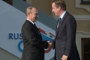 Владимир Путин и Дэвид Кэмерон