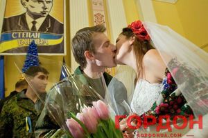 Молодожены венчались в КГГА