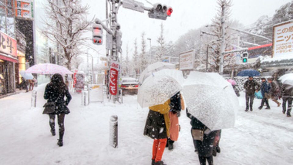 Из-за стихии в Японии отменили десятки авиарейсов