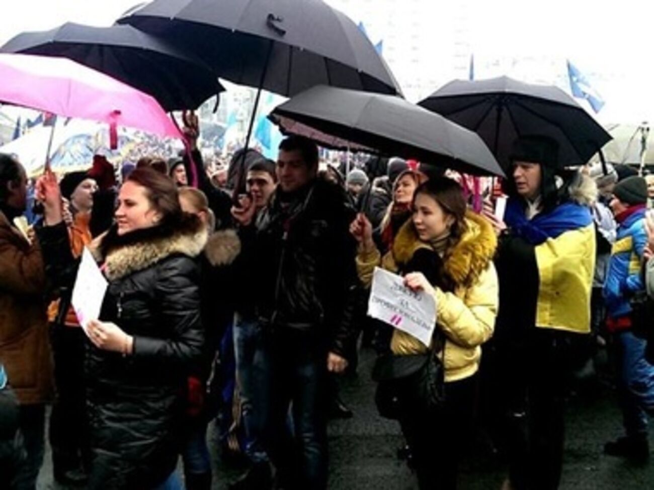 Евромайдан поддержал "Дождь"