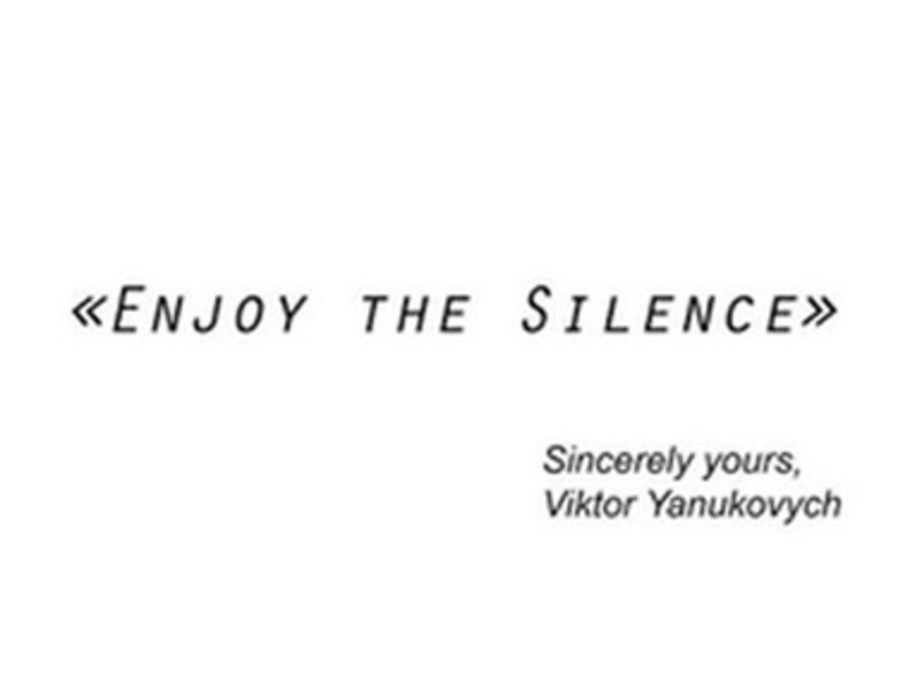 Участники акции Enjoy the silence призвали ЕС к санкциям