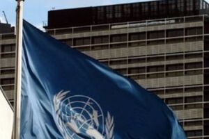 Украинцы пикетировали ООН, требуя направить в Украину миротворцев и наблюдателей