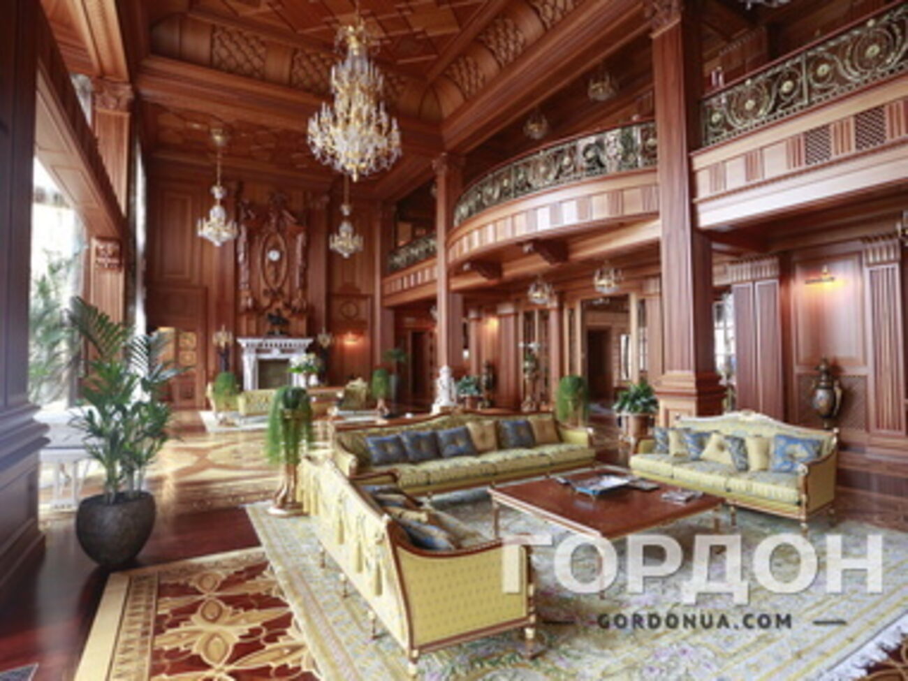 Интерьер "Хонки"&nbsp;&ndash; дома Януковича в Межигорье