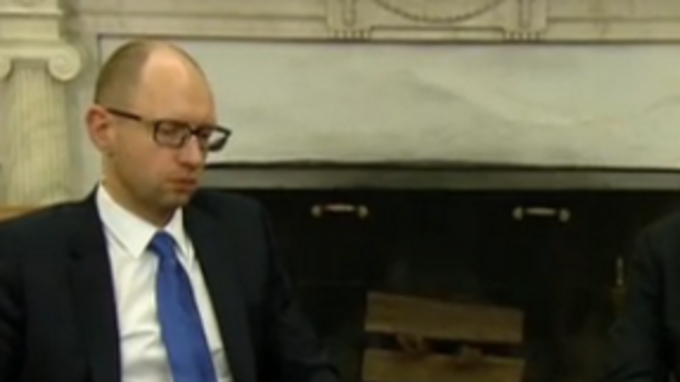 Арсений Яценюк и Барак Обама