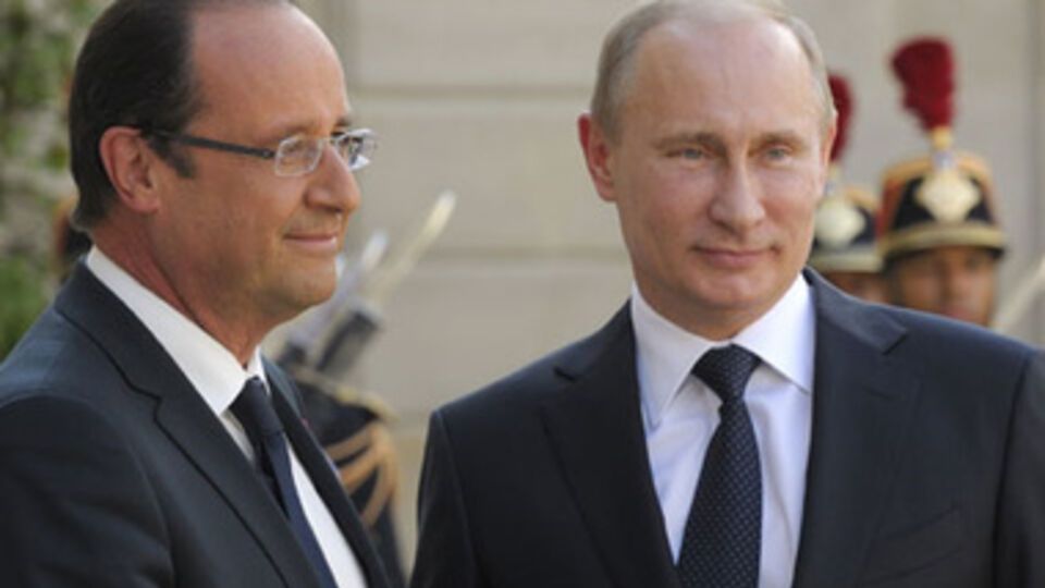 Франсуа Олланд и Владимир Путин