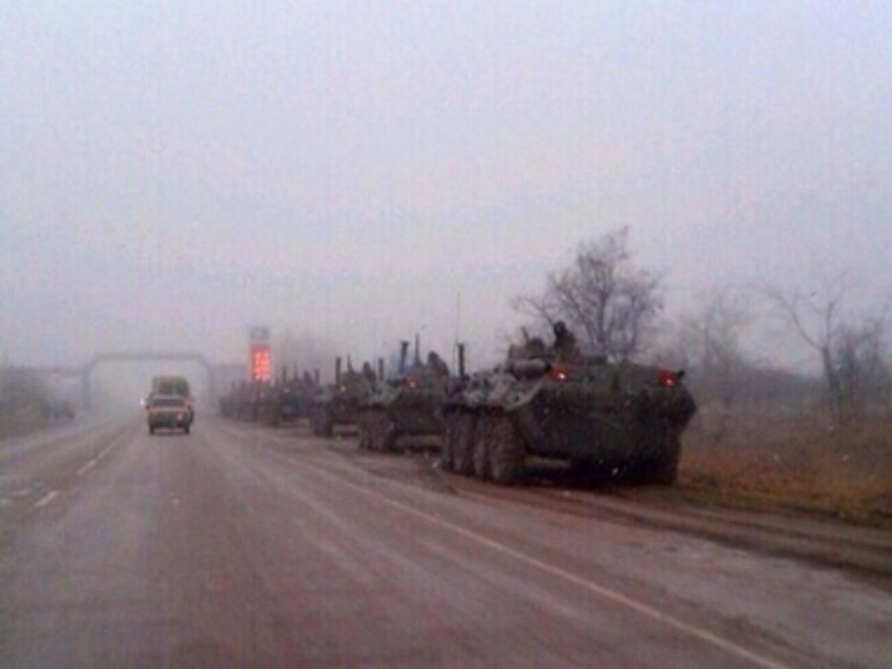 Российские БТРы в Крыму