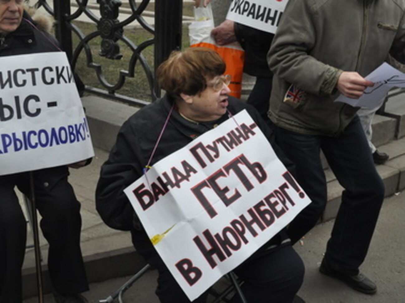 Валерия Новодворская на "Марше мира"