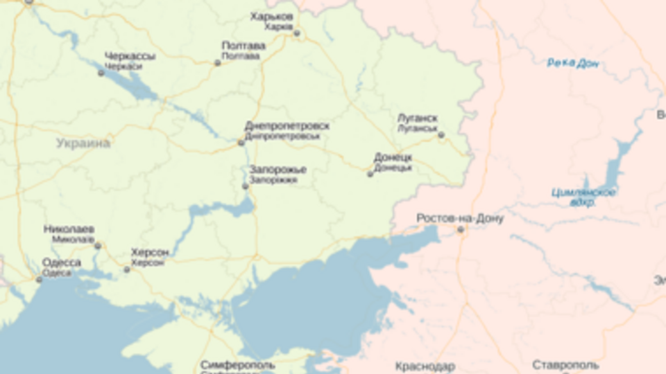 Крым на "Яндекс.Картах" пока украинский