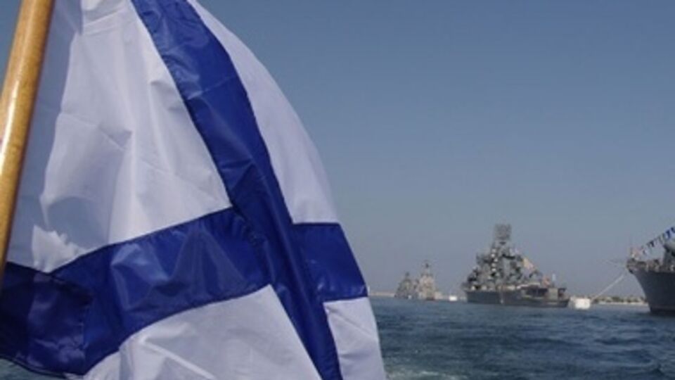 На корабле "Горловка" поднят Андреевский флаг