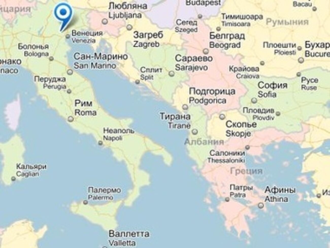 Знаменитый виноделием регион Венето находится на севере Италии