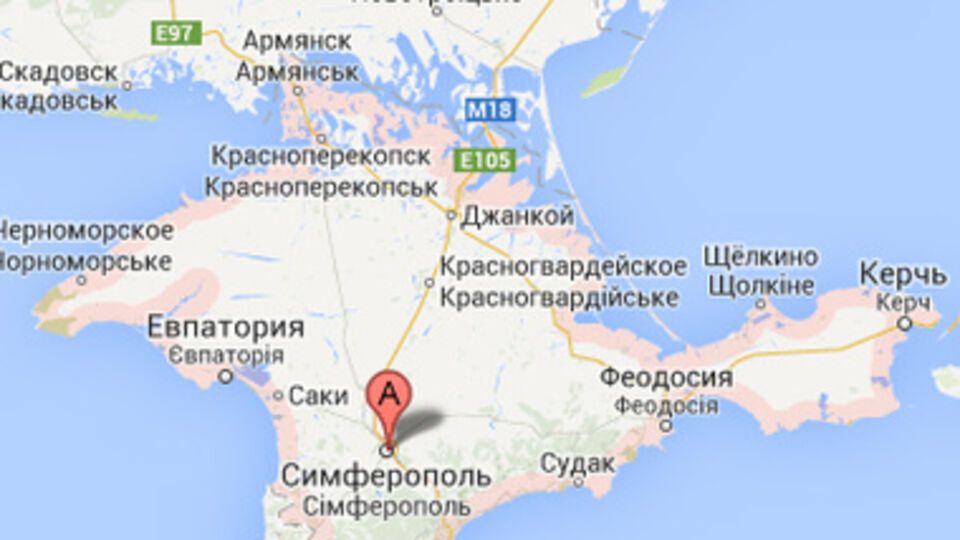 Картографический сервис Google по-прежнему указывает Крым как территорию Украины.