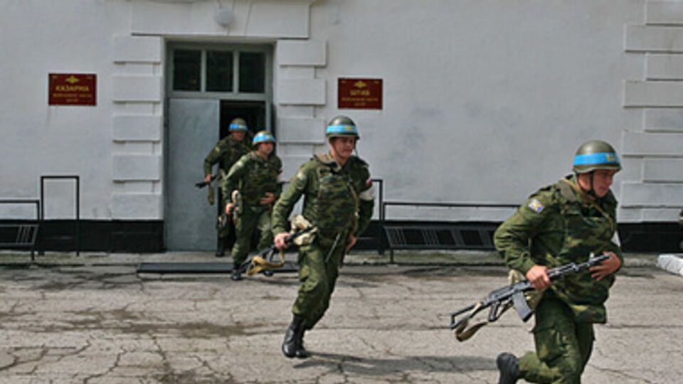 Занятия российской армии по противодействию терроризму в Приднестровье