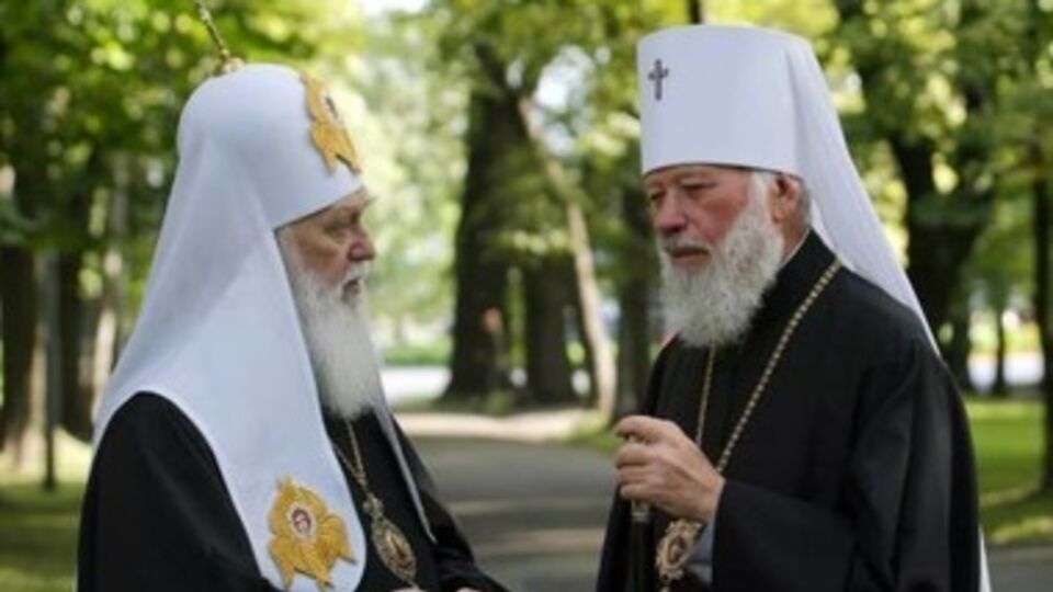 Главы УПЦ КП Филарет и УПЦ МП Владимир