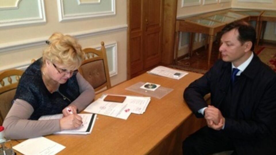 ЦИК принял документы у Олега Ляшко