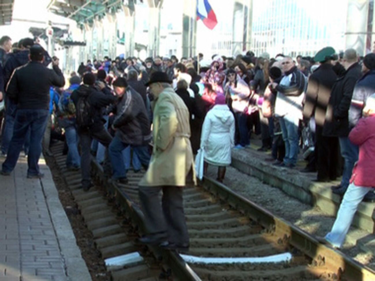 Сепаратисты блокировали железную дорогу всего 20 минут