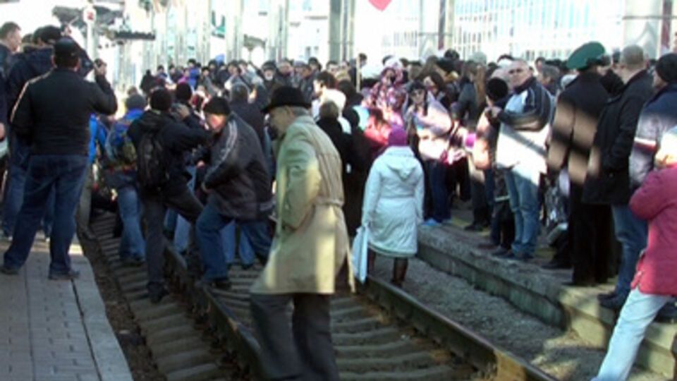 Сепаратисты блокировали железную дорогу всего 20 минут