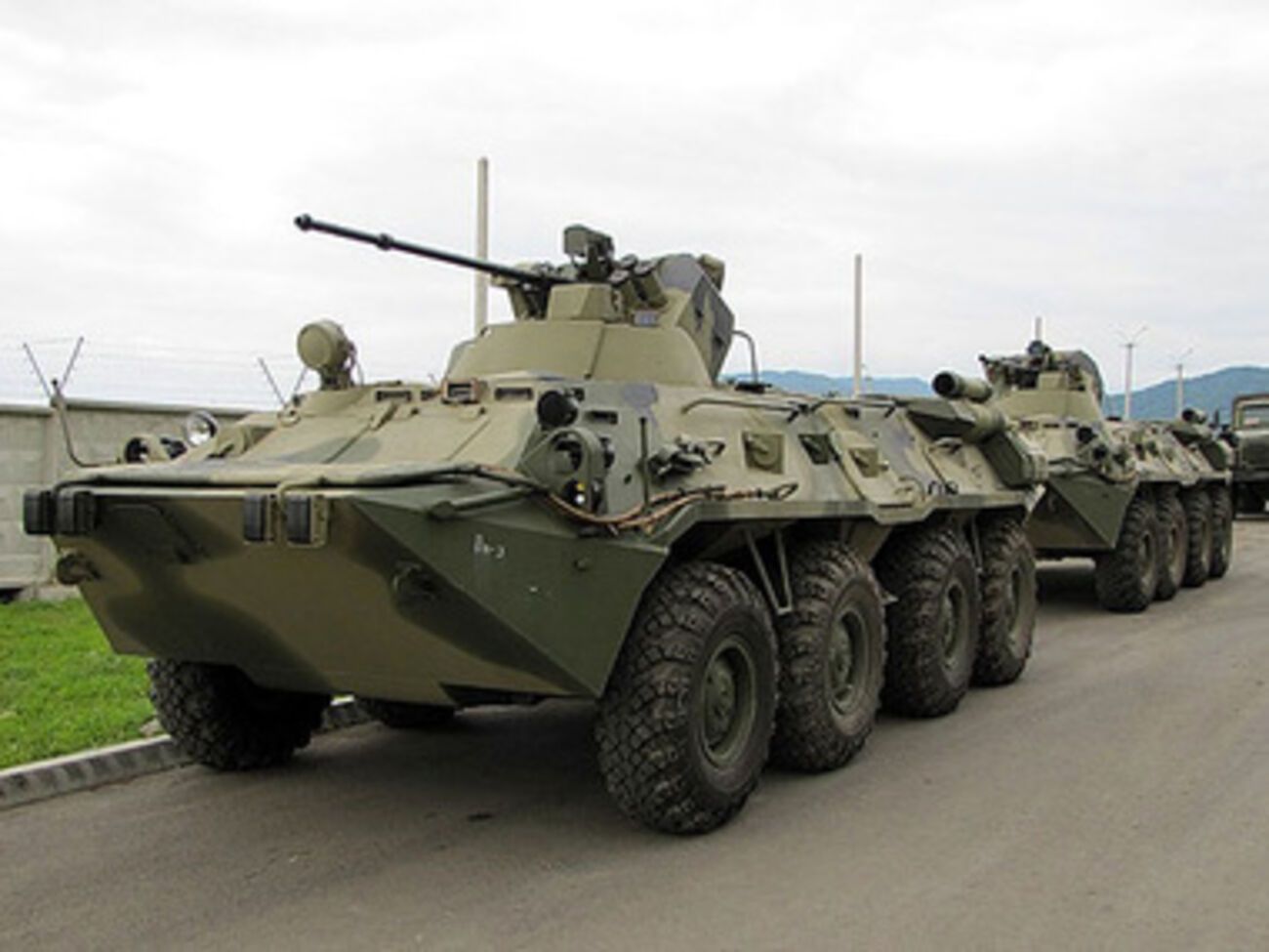 Российский батальон мотострелковой бригады&nbsp;возвращается на базу на Волге