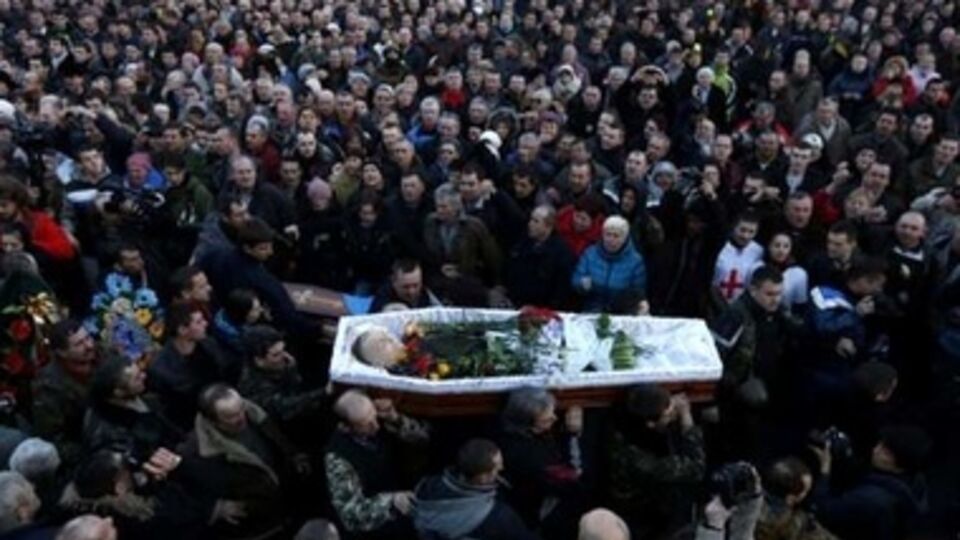 Похороны Героев Небесной сотни на Майдане Незалежности