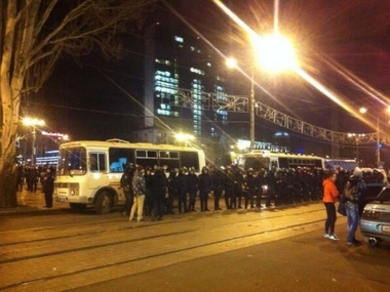 Милиция начала защищать приверженцев неделимой Украины