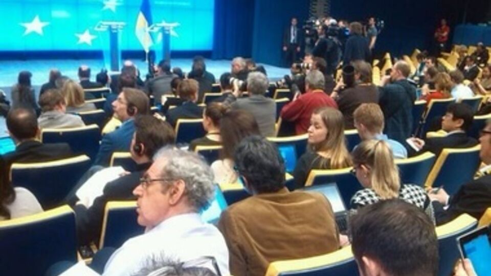 Пресс-конференция Арсения Яценюка на самиите ЕС