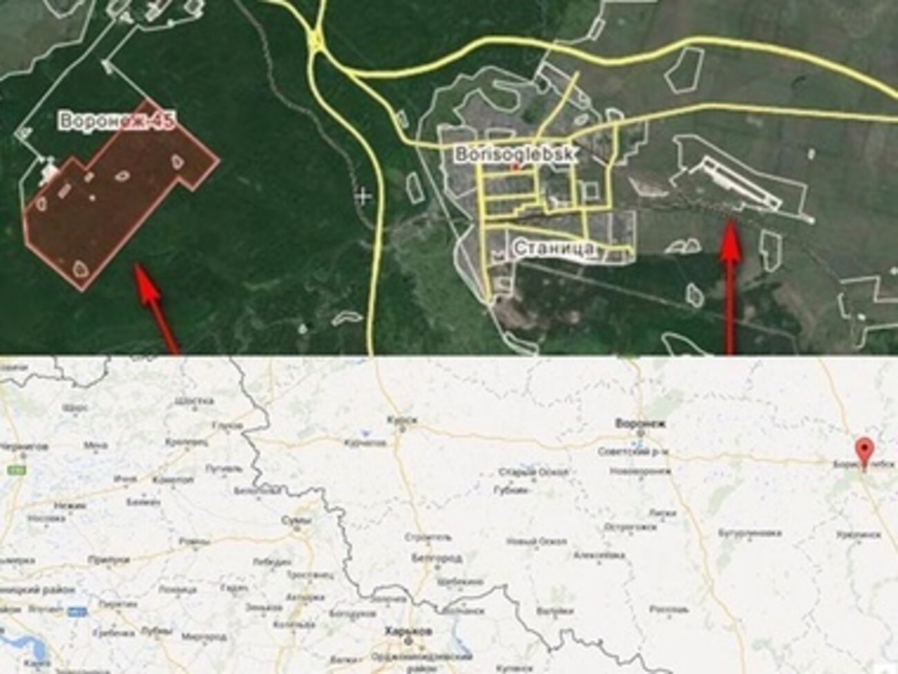 База находится в 950 километрах от Киева