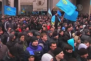 Крымские татары выступают против присоединения Крыма к России