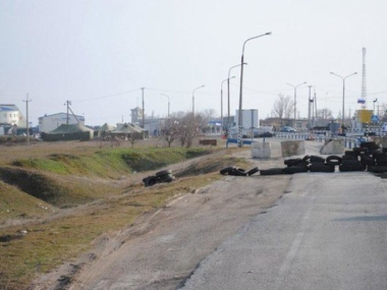 Въезд в поселок Чонгар Херсонской области заблокирован