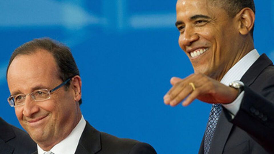 Франсуа Олланд (слева) и Барак Обама