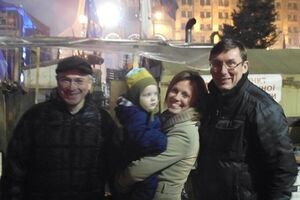 Ходорковский и Луценко на Майдане