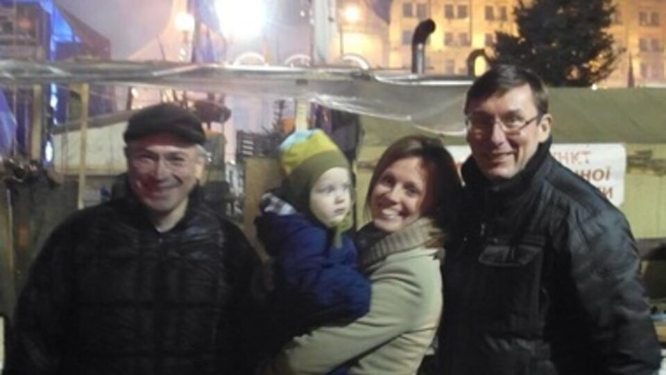 Ходорковский и Луценко на Майдане