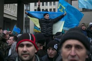 Акция протеста в Симферополе