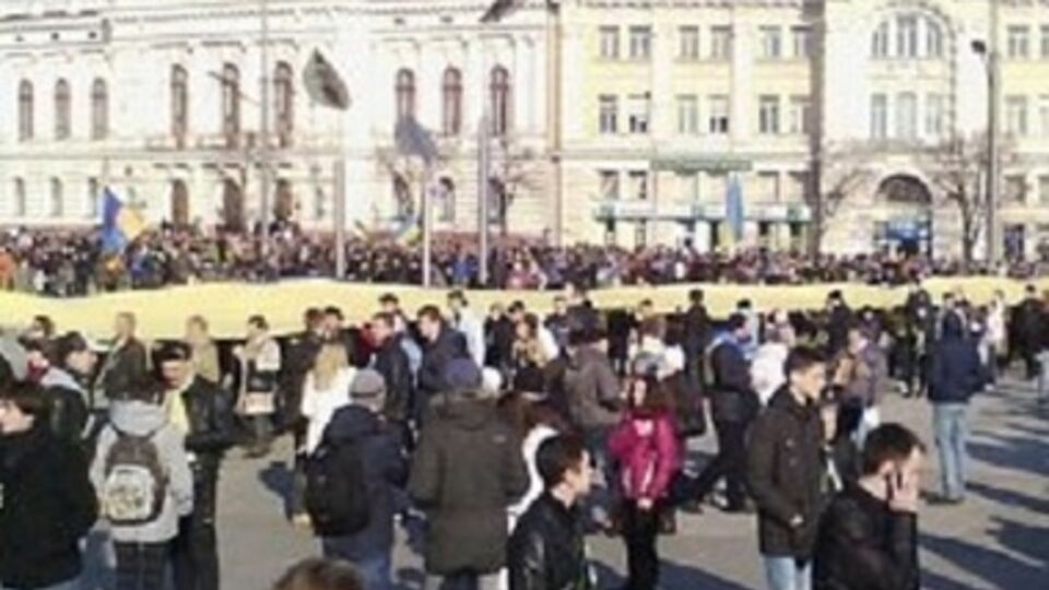 Антивоенный митинг в Харькове
