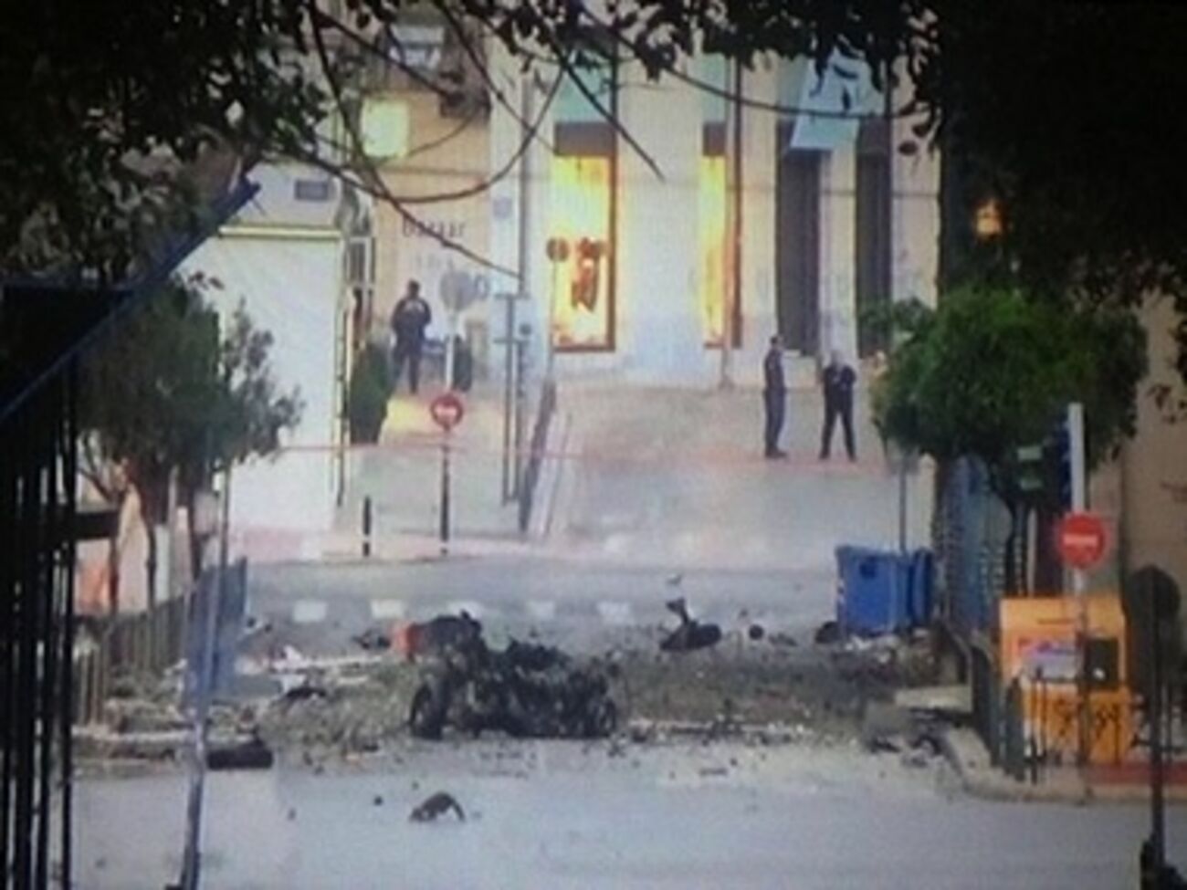 В центре Афин прогремел взрыв