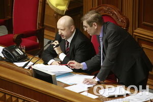 И.о. президента, спикер Александр Турчинов с главой своей Администрации Сергеем Пашинским