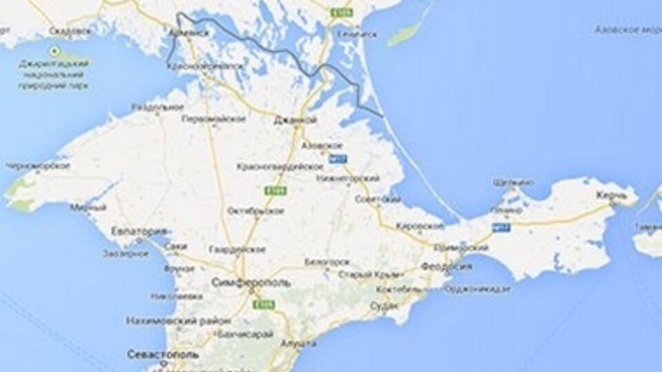 Крым на российских картах Google