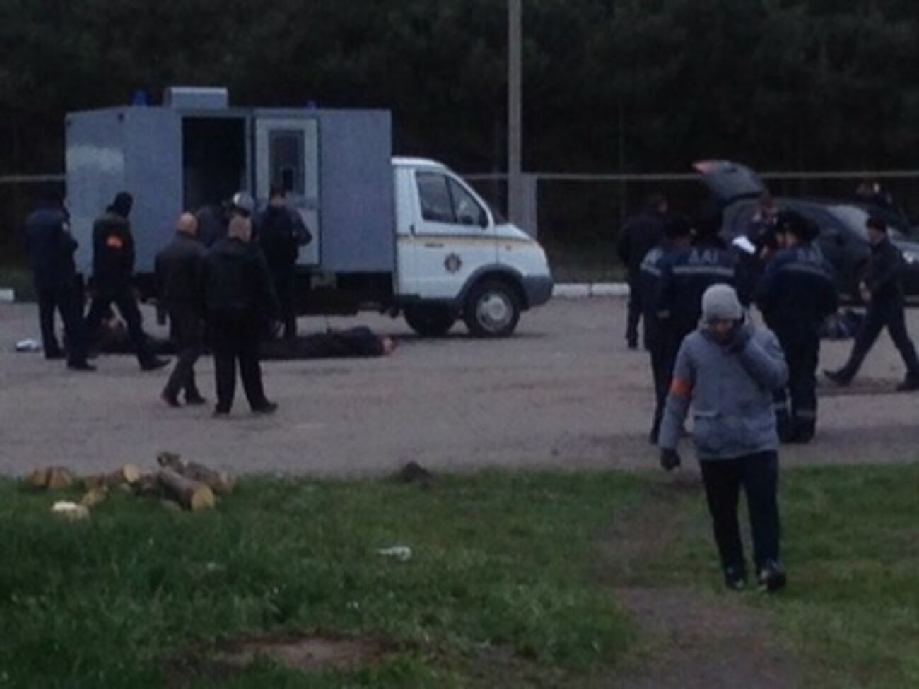 Колонну активистов задержали в Чутово