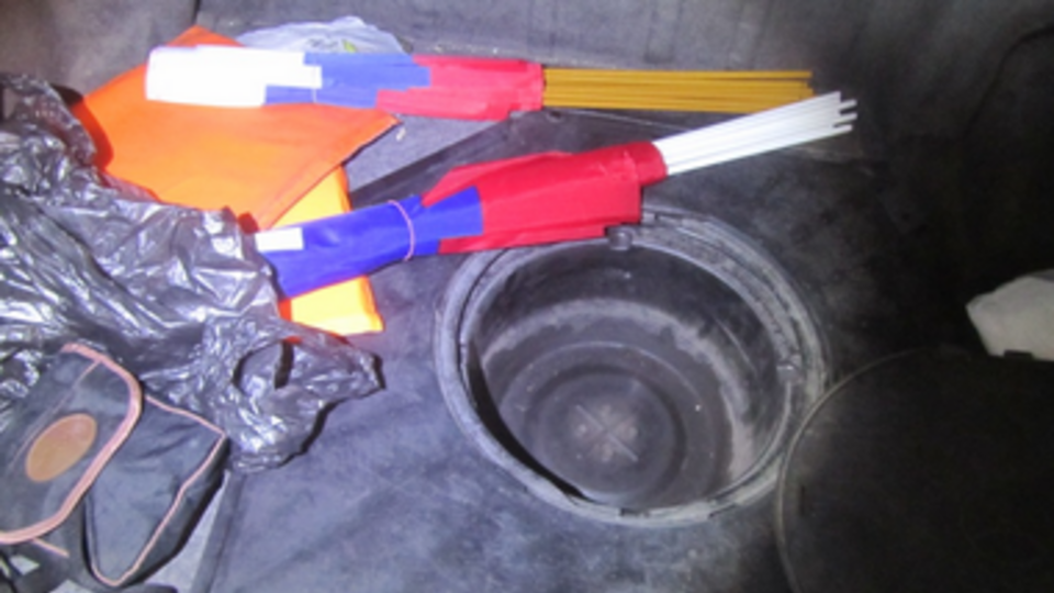 Триколоры обнаружили в багажнике