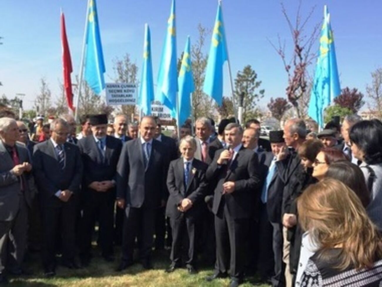 Церемония открытия парка имени Мустафы Джемилева в Турции