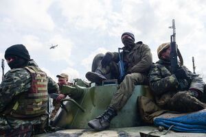 Военные без опознавательных знаков в Краматорске