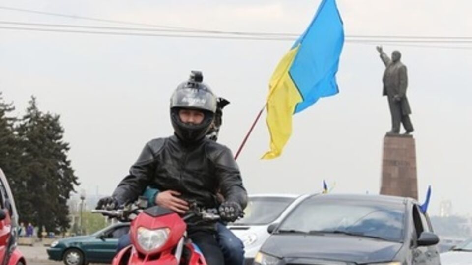 Запорожская ГАИ подружилась с байкерами ради единства Украины