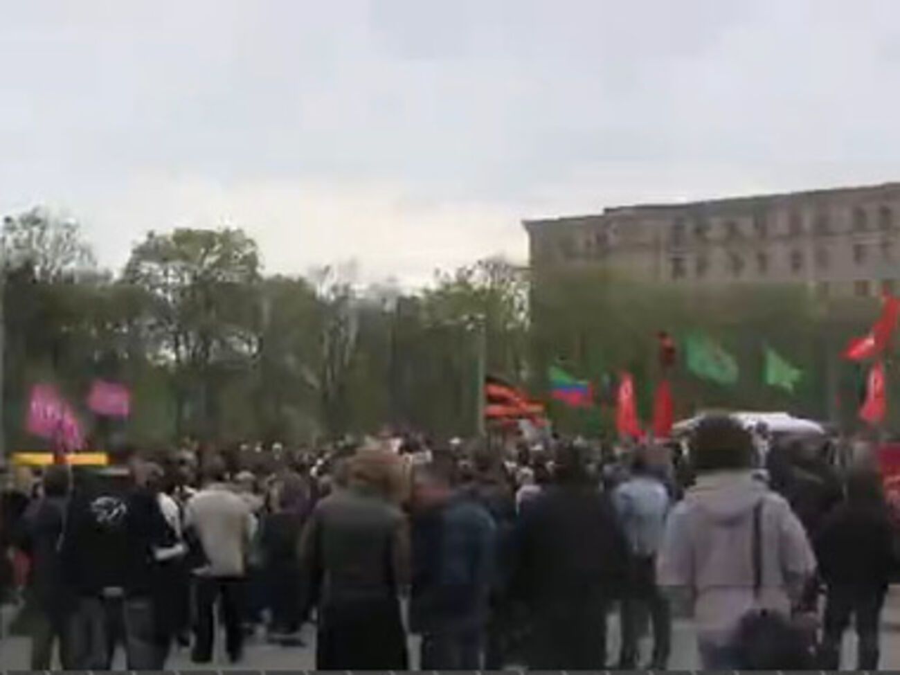 На митинг собрались несколько сотен человек