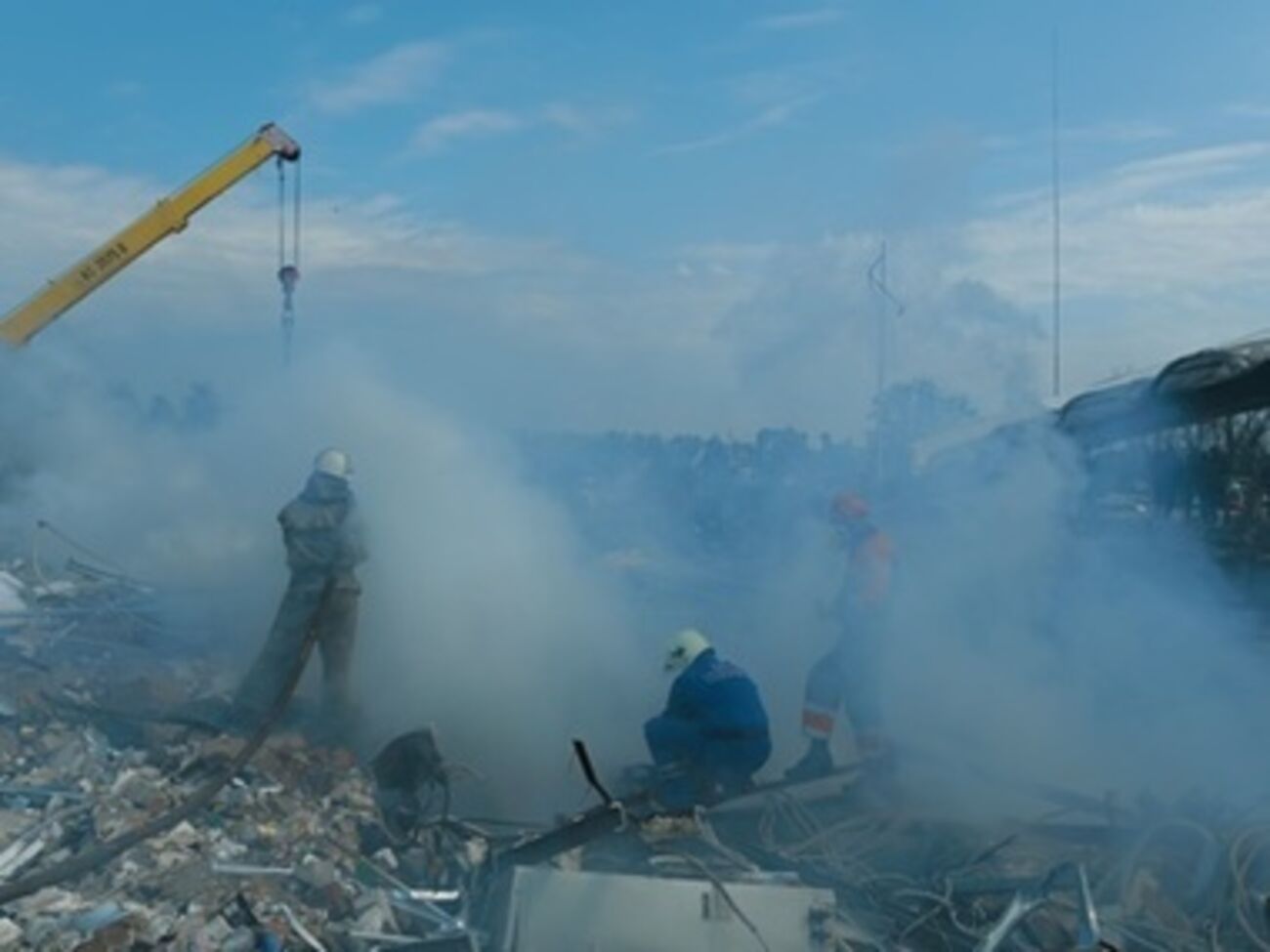Взрыв произошел сегодня утром