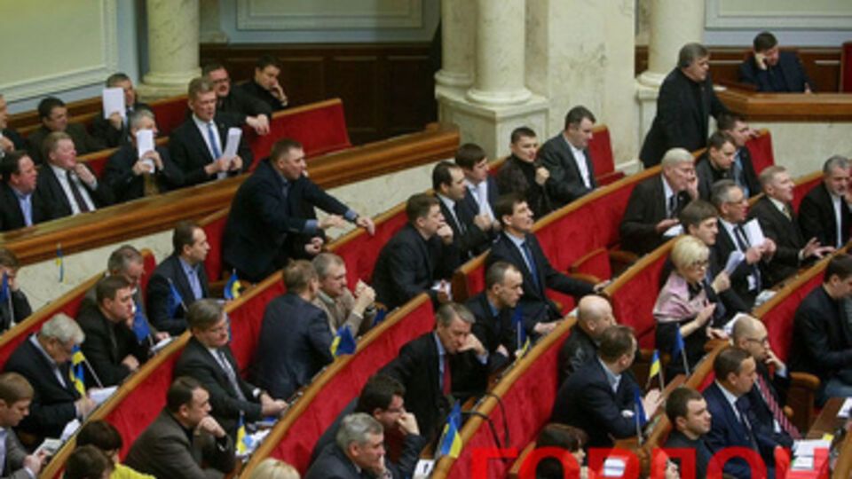 Верховна Рада не приняла к рассмотрению ни одного законопроекта