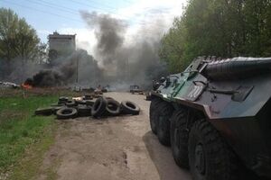 К Славянску стягивается украинская военная техника. Фоторепортаж