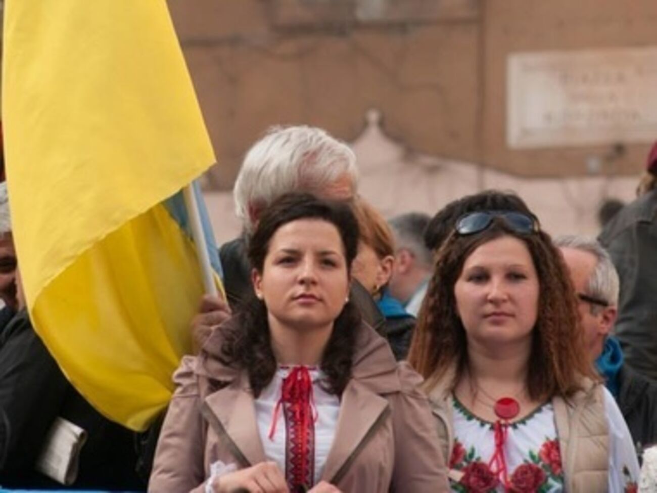 Украинская община в Италии проводит митинги в поддержку Украины