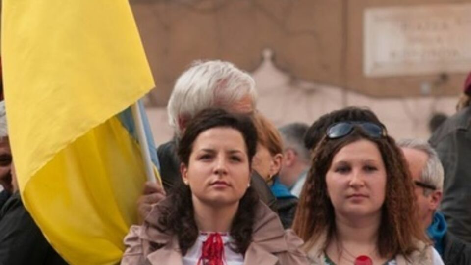 Украинская община в Италии проводит митинги в поддержку Украины