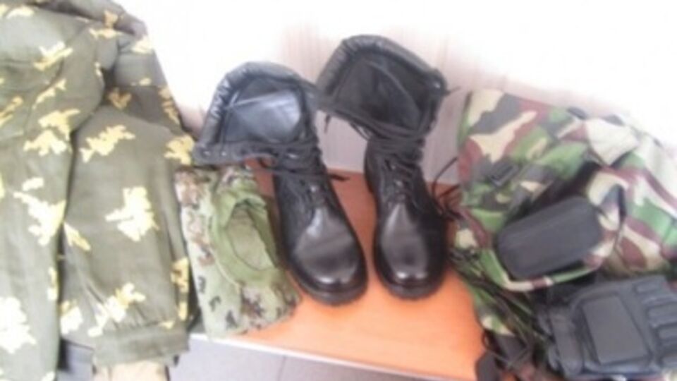 Госпогранслужба задержала партию военной формы